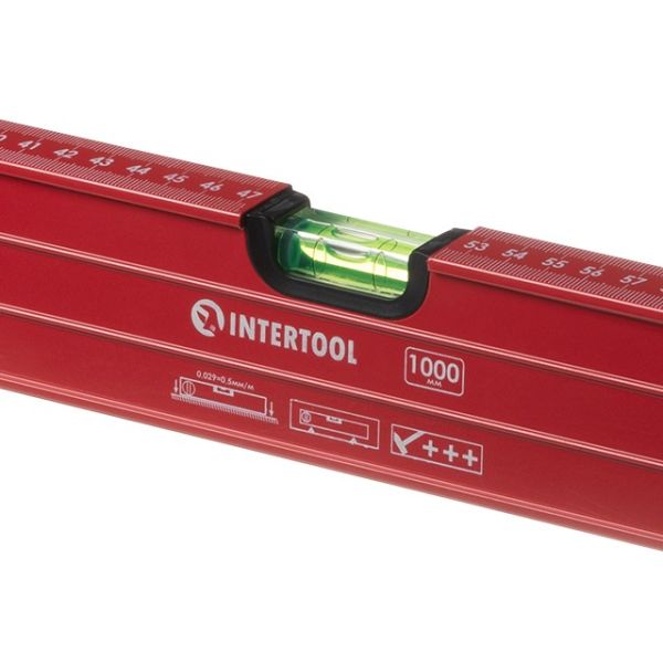 Рівень з поворотною капсулою 1000мм. 3 капсули INTERTOOL MT-1270