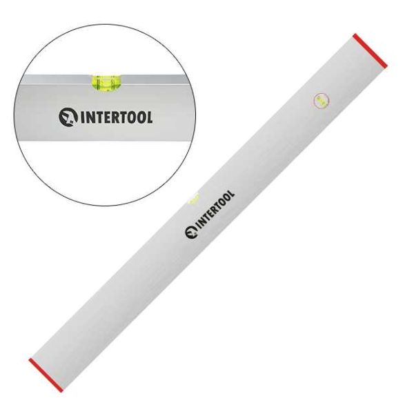 Правило-рівень 100 см, 2 капсули, вертикальний і горизонтальний INTERTOOL MT-2010