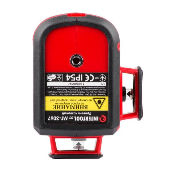 Рівень лазерний 360 град, 3 лазерні головки, зелений лазер INTERTOOL MT-3067