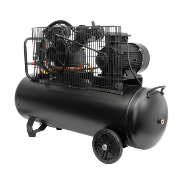 Компресор 100 л, 3 кВт, 380 В, 10 aтм, 500 л/хв., 2 циліндри INTERTOOL PT-0013