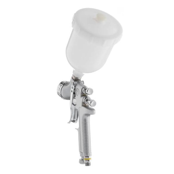 Фарбопульт пневматичний LVMP професійний, форсунка 1.4мм, верхній пластиковий бачок 600 мл., 2бар INTERTOOL PT-0115