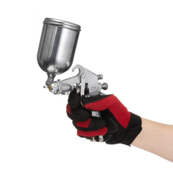 Фарбопульт пневматичний HP, форсунка 1.5мм, верхній металевий бачок 400мл, 5бар INTERTOOL PT-0202