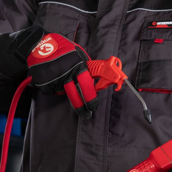 Пістолет продувний пластиковий, наконечник 10 см з насадкою INTERTOOL PT-0805