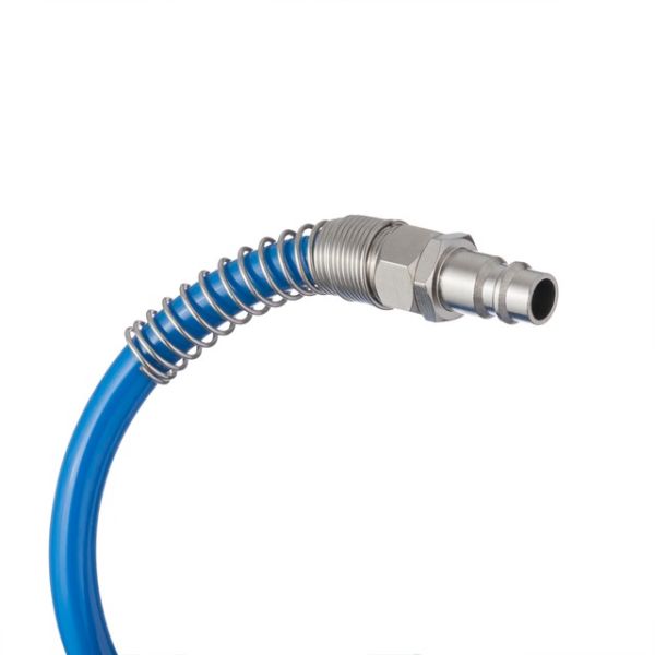 Шланг спіральний поліуретановий 6.5х10мм, 15м з швидкороз'ємними з'єднаннями INTERTOOL PT-1712