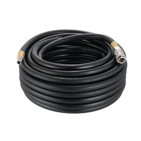 Шланг гумовий повітряний армований 20атм 8*15мм 15м з швидкороз'ємними з'єднаннями STORM INTERTOOL PT-1738