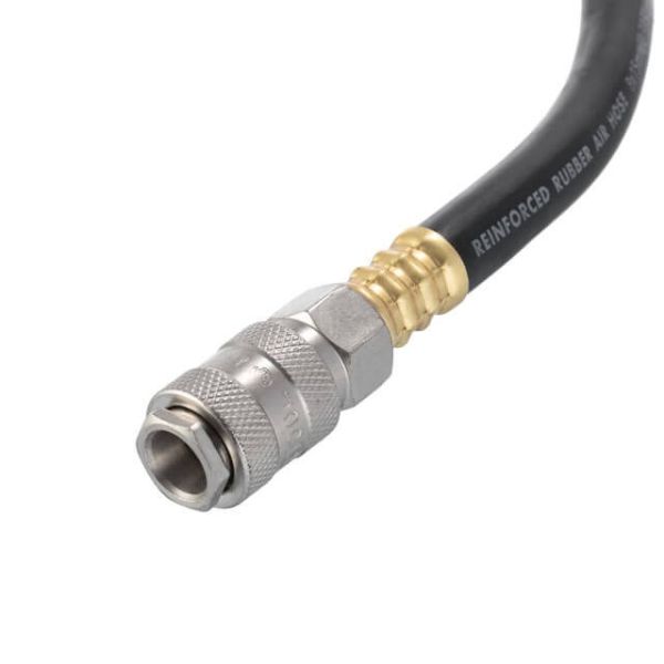 Шланг гумовий повітряний армований 20атм 8*15мм 15м з швидкороз'ємними з'єднаннями STORM INTERTOOL PT-1738