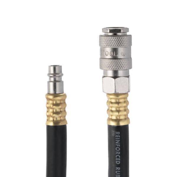 Шланг гумовий повітряний армований 20атм 8*15мм 15м з швидкороз'ємними з'єднаннями STORM INTERTOOL PT-1738