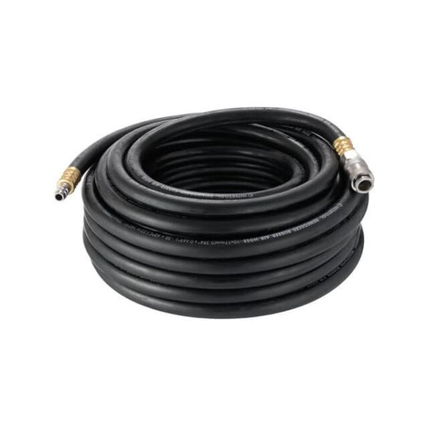 Шланг гумовий повітряний армований 20атм 10*17мм 15м з швидкороз'ємними з'єднаннями STORM INTERTOOL PT-1739