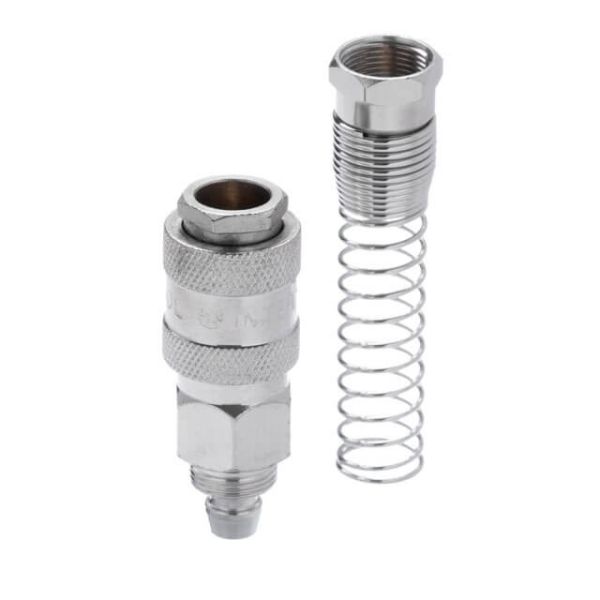 Швидкороз'ємне з'єднання з пружиною для спіральних і прямих шлангів 8х12 мм INTERTOOL PT-1832