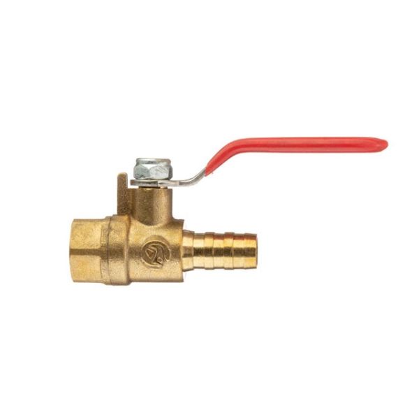 Кран шаровий повітряний, латунь, внутрішня різьба 1/4 " на шланг 10мм, STORM INTERTOOL PT-1889