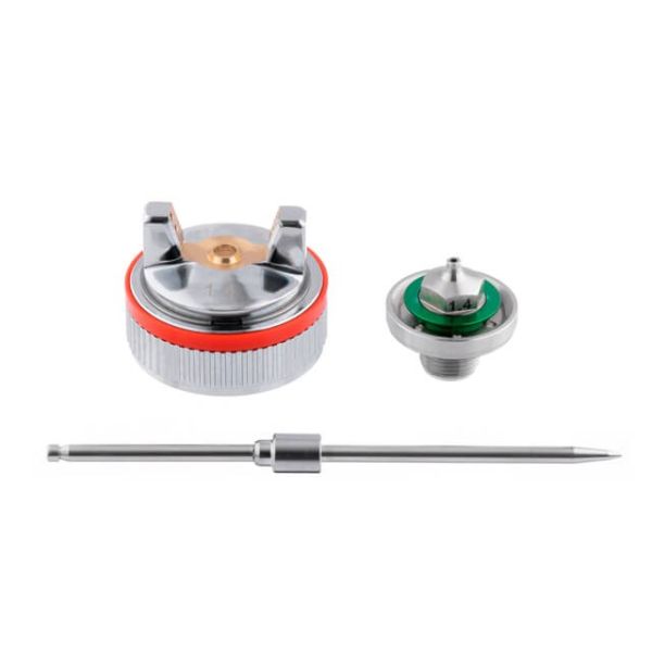 Комплект форсунки 1.4мм для фарбопультів HVLP II PT-0100, РТ-0105, РТ-0105D (дюза, повітряна головка, голка) INTERTOOL PT-2114