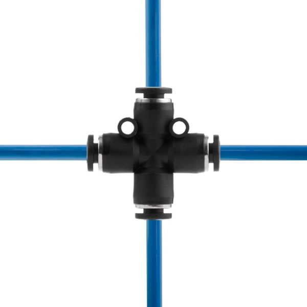 З'єднання цангове Х-подібне для поліуретанових та ін. шлангів 4 мм INTERTOOL PT-2365
