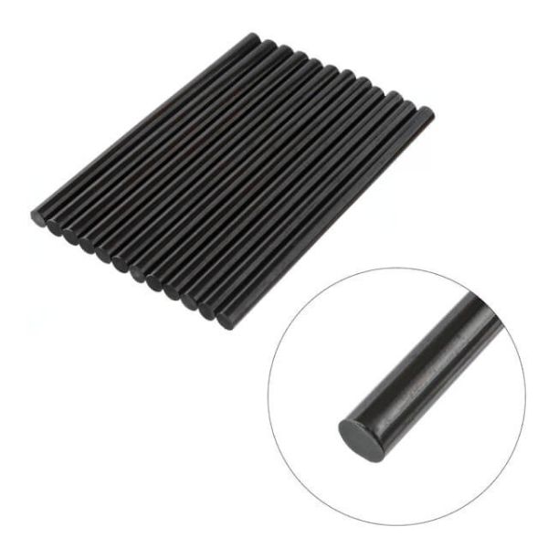 Комплект стрижнів клейових чорних 11,2 мм * 200 мм, 12 шт INTERTOOL RT-1023