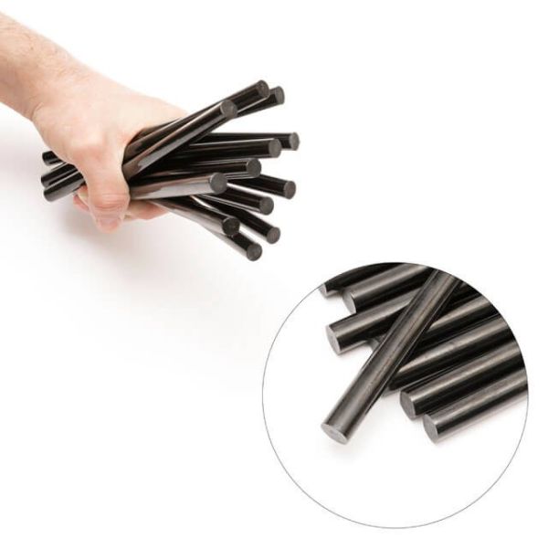 Комплект стрижнів клейових чорних 11,2 мм * 200 мм, 12 шт INTERTOOL RT-1023