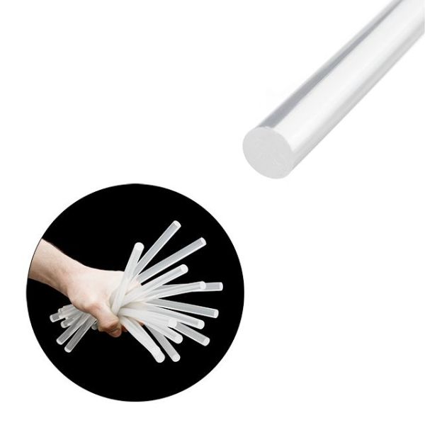 Комплект стрижнів клейових прозорих 11,2 мм * 300 мм, уп. 1 кг INTERTOOL RT-1025