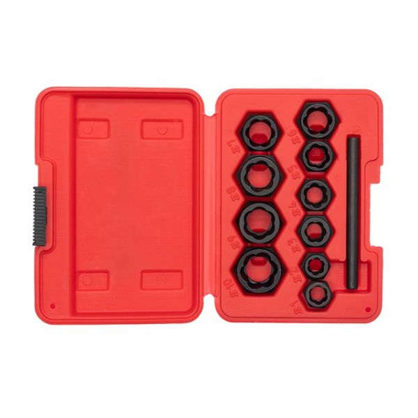 Набір екстракторів для пошкоджених болтів та гайок, 10 од. INTERTOOL SD-8007