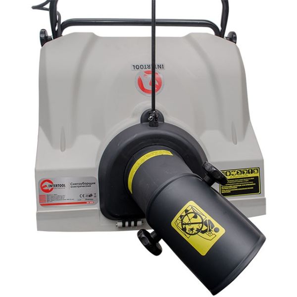 Снігоочищувач електричний, 1,6 кВт, робоча ширина 500 мм, з регулюванням напрямку викидання снігу INTERTOOL SN-1600