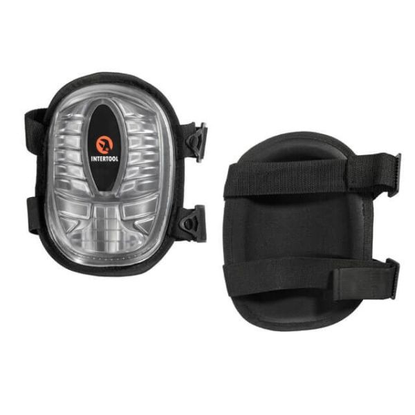 Наколінники захисні, протиковзкі накладки з ПВХ, тканина 600D, гелеві подушки, неопренові ремені INTERTOOL SP-0052