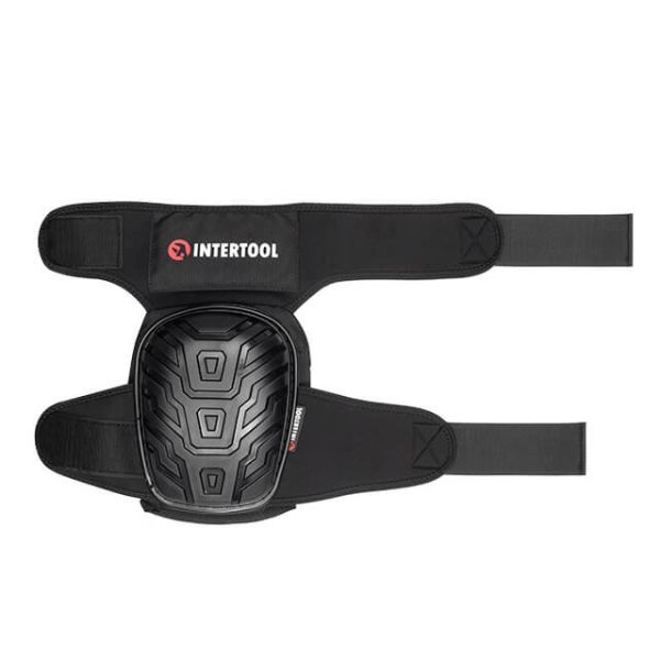 Наколінники захисні, протиковзкі накладки з ПВХ, тканина 600D, гелеві подушки, неопренові ремені INTERTOOL SP-0054