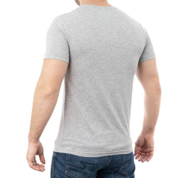 Футболка сіра меланж XXL 100% бавовна INTERTOOL SP-2225