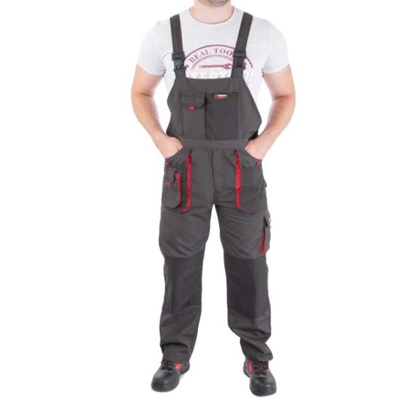 Напівкомбінезон робочий 80% поліестер, 20% бавовна, щільність 260 г / м2, XXL INTERTOOL SP-3025