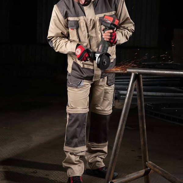 Брюки трансформер робочі з лямками 6 в 1, 100% бавовна, щільність 180 г / м2, M INTERTOOL SP-3042