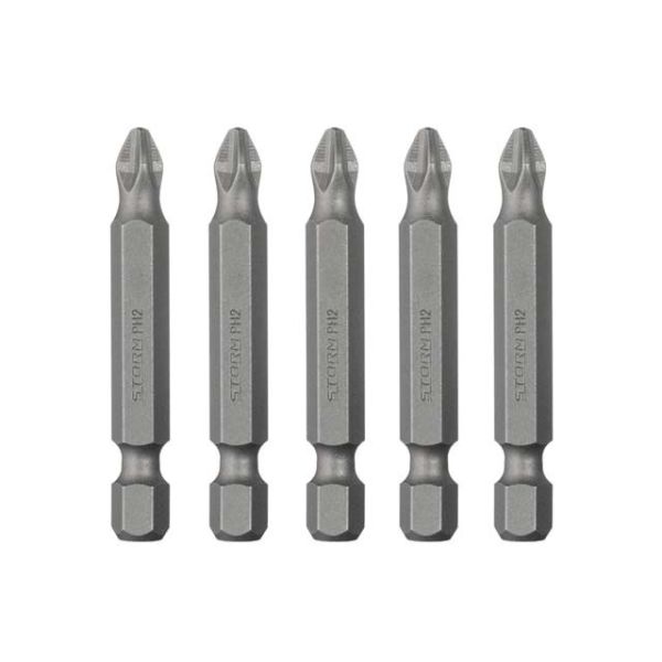 Комплект насадок викруткових PH2 1/4 "* 50мм, ACR, S2, уп. 5од., STORM INTERTOOL VT-0202