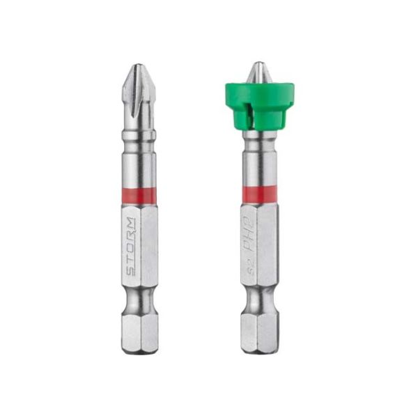 Комплект насадок викруткових PH2 з обмежувачем 1/4 "* 50мм, S2, уп. 2 од., STORM INTERTOOL VT-0231