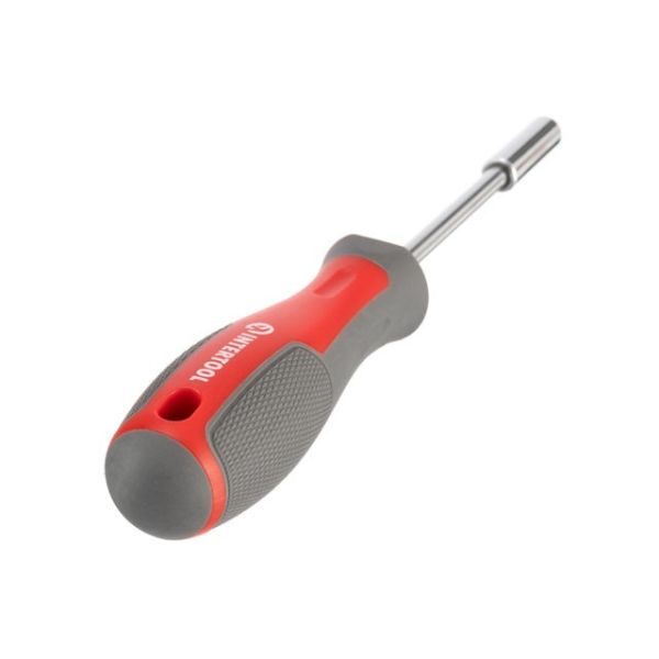 Отвертка с магнитным держателем для насадок 1/4" 100 мм , Cr-V INTERTOOL VT-3300
