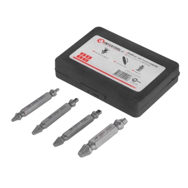 Набір екстракторів для шурупокрута 5,6,8,10мм INTERTOOL VT-5010