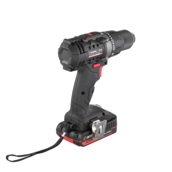 Дриль-шурупокрут акумуляторний 20 В, 50 Нм, 0-450/0-1700 об/хв, 2-13 мм, Li-Ion, 2.0 Аг, ЗП 2 А, кейс INTERTOOL WT-0351