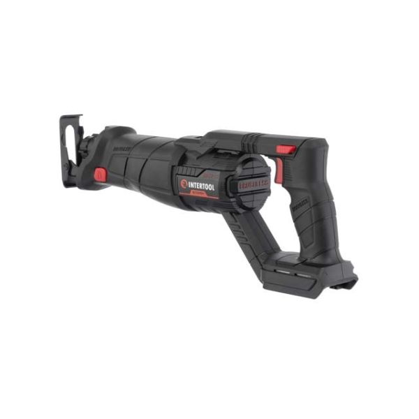 Пила шабельна акумуляторна з безщітковим двигуном 20 В, 0-2500 об/хв, хід пилки 28 мм, без ЗП та АКБ INTERTOOL WT-0367