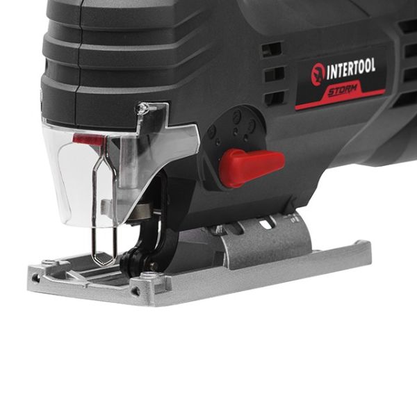 Електролобзик 810 Вт, 800-2900 хід/хв, безключевий патрон, макс. гл. розпилу 80 мм, алюмінієва платформа, led-підсвічування INTERTOOL WT-0490