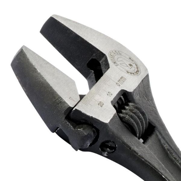 Ключ розвідний 200 мм, Cr-V, чорний, фосфатований INTERTOOL XT-0058