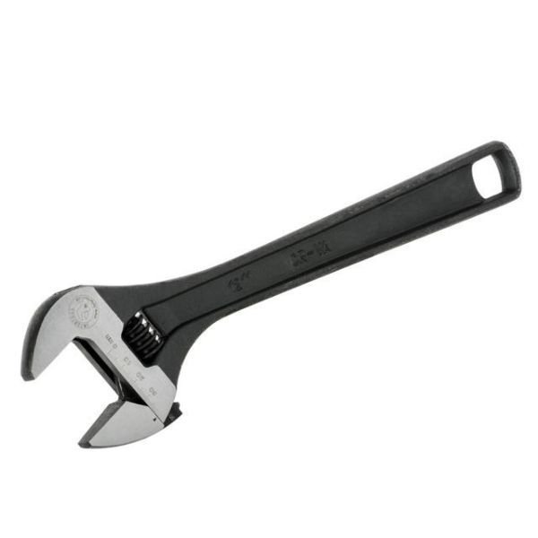 Ключ розвідний 300 мм, Cr-V, чорний, фосфатований, INTERTOOL XT-0062