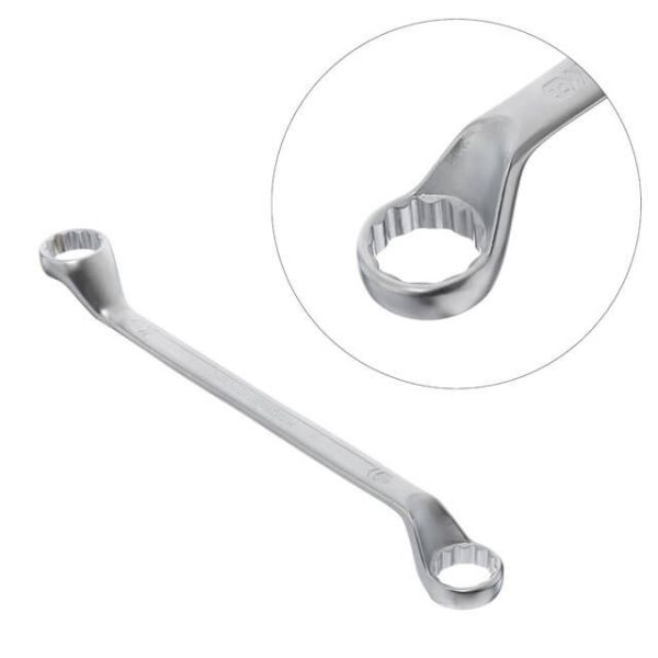 Ключ накидний 30-32 мм CrV, покриття сатин-хром PROF DIN3113 INTERTOOL XT-1230