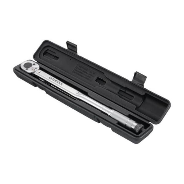 Ключ динамометричний 1/2" перехідник 1/2x3/8, подовжувач 125мм 1/2 28-210NM INTERTOOL XT-9007