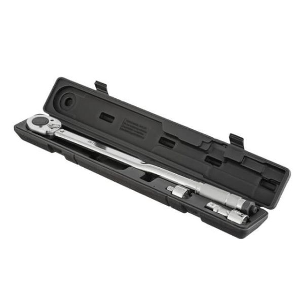 Ключ динамометричний 3/4" 70-420 NM, перехідник 3/4" x 1/2'', подовжувач 100 мм 3/4" INTERTOOL XT-9010