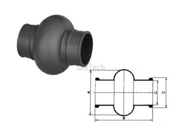 Шарнир кардановый SMOO Пыльник 5000 KCS PORV. D=50/52mm HOSSZ=108mm