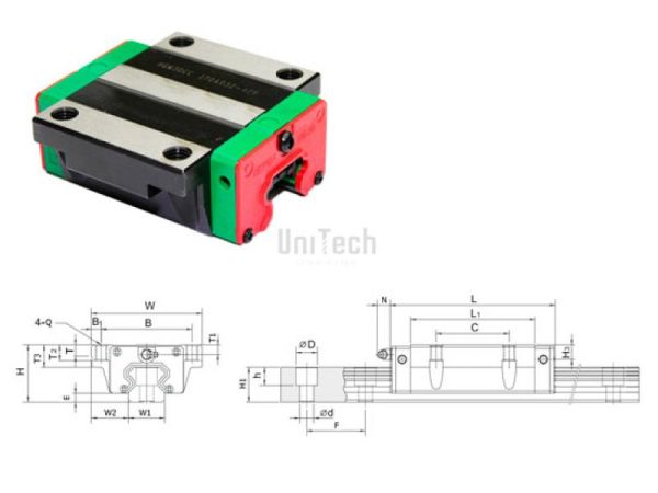 Каретка HGW35CC-ZA-H HIWIN