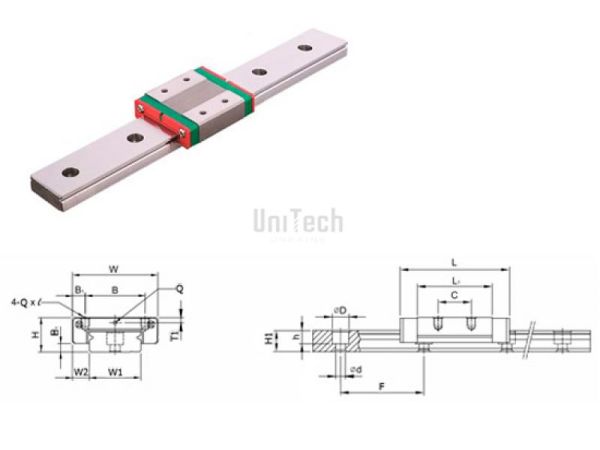 Каретка MGW12H-Z0-H-M HIWIN