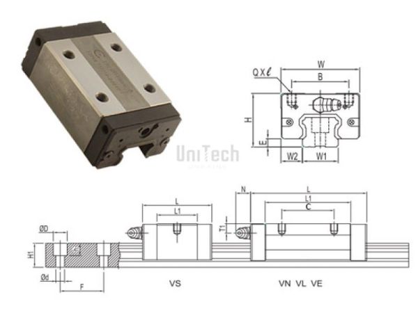Каретка TRS15VS-H-Z1 TBI MOTION