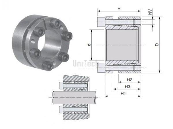 Зажим KLAA070 70x110