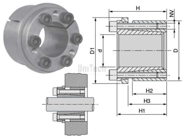 Зажим KLDB050 50x80