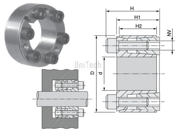 Зажим KLHH035 35x57