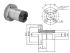 Линейный подшипник с пазом SLF10 TBI MOTION (d=10mm D=21mm L=33mm)