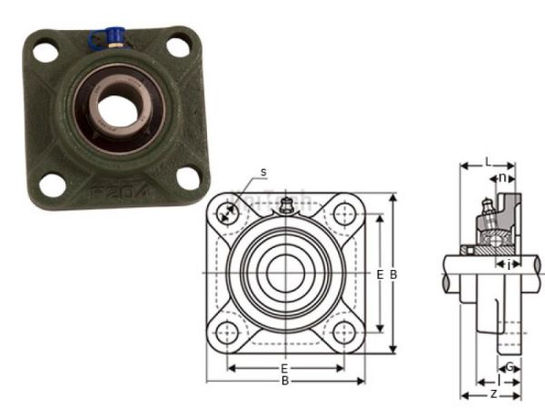Подшипниковый узел UCF 207