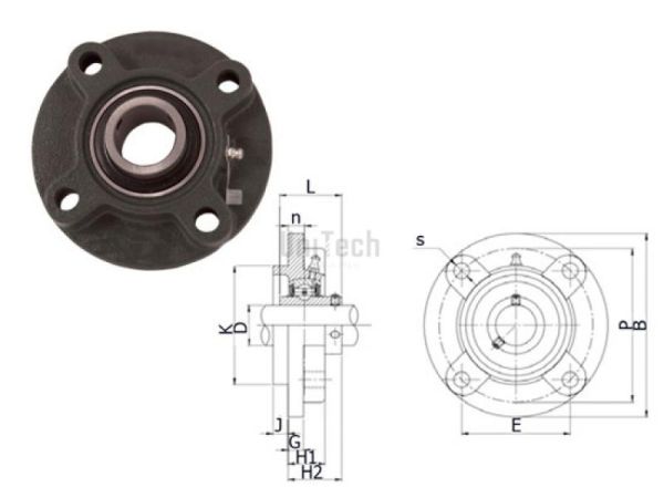 Подшипниковый узел UCFC 202 CRAFT UCFC202