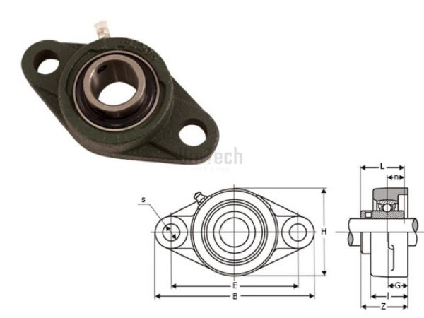 Подшипниковый узел UCFL 204 KG