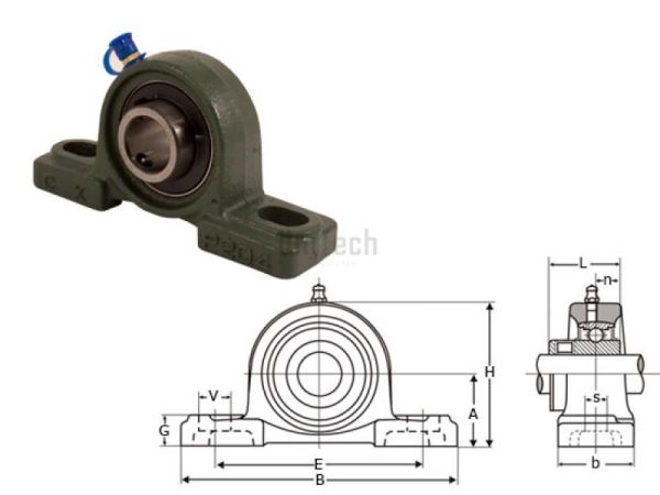 Подшипниковый узел UCP 212 CX Poland